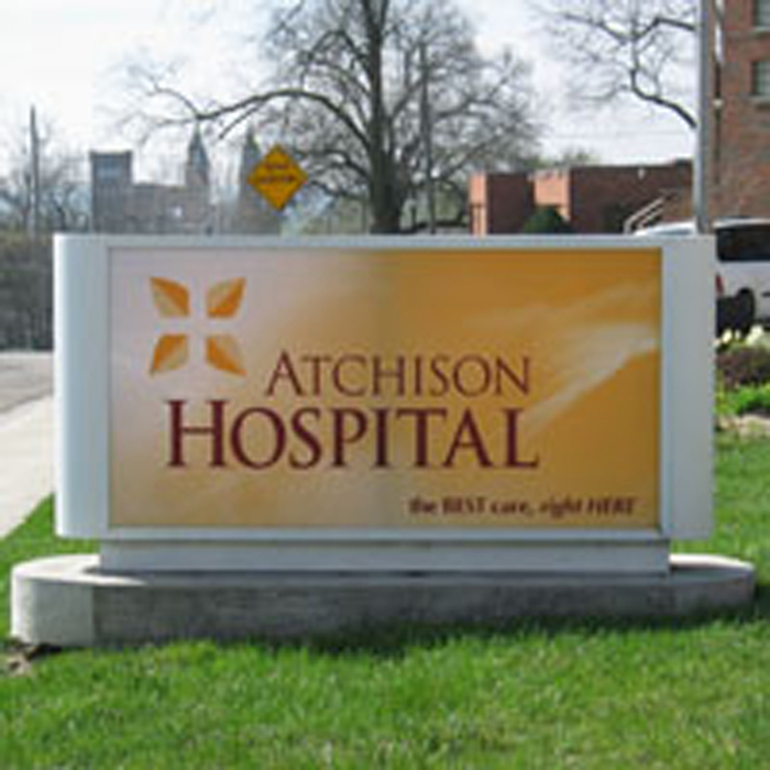 Atchison Hospital - Front Sign