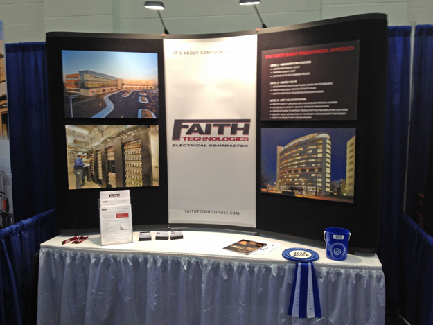 Faith Technologies' booth at the Wisconsin Healthcare Engineering Association (WHEA) Conference.